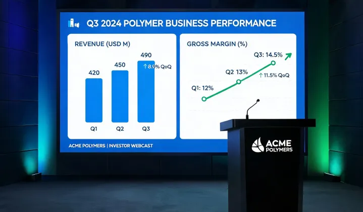 Quarterly webcast screen